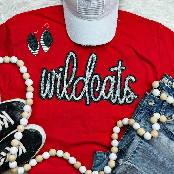 SEQUIN CAT TEE