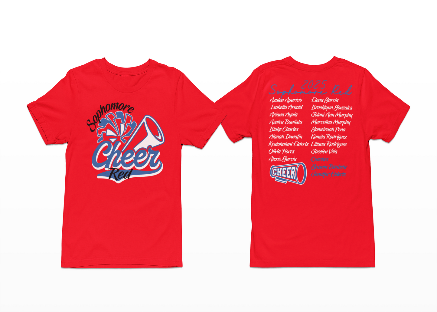 GPYFC SOPHOMORE RED CHEER TEE