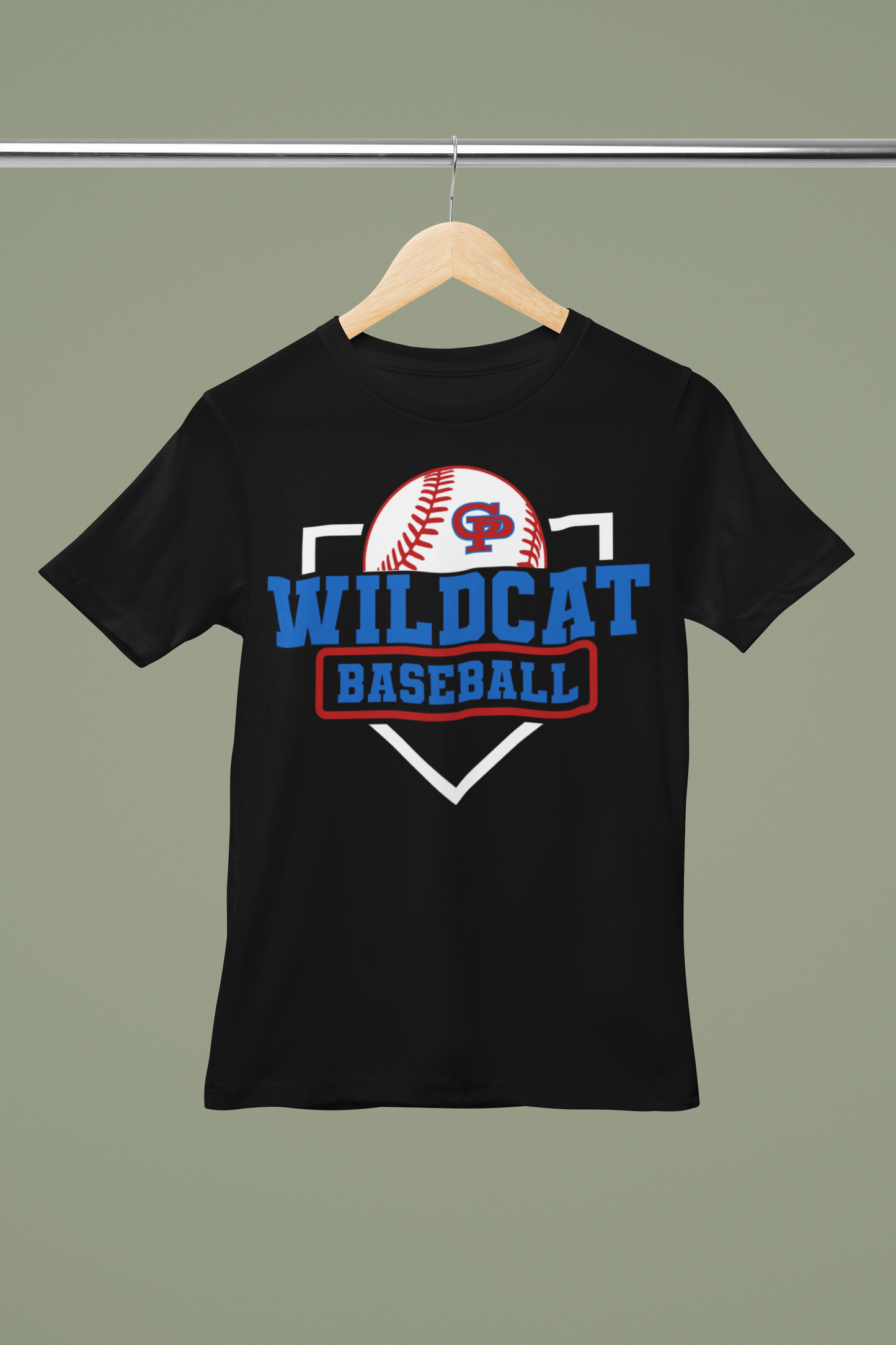 BASEBALL WHITE HOMEPLATE TEE