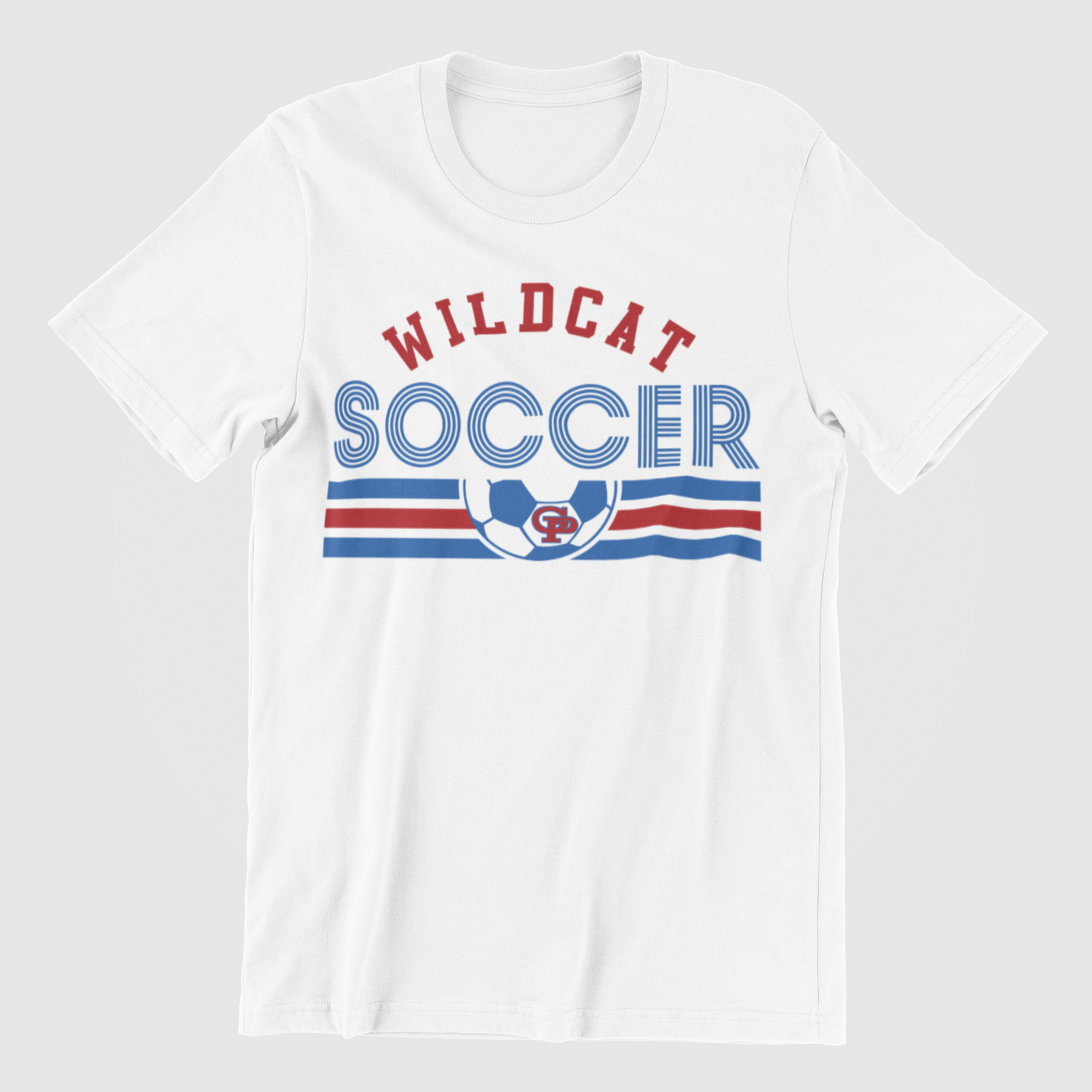 CURVED WILDCAT SOCCER TEE