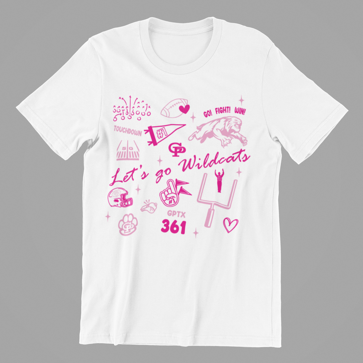 PINK OUT GP COLLAGE TEE