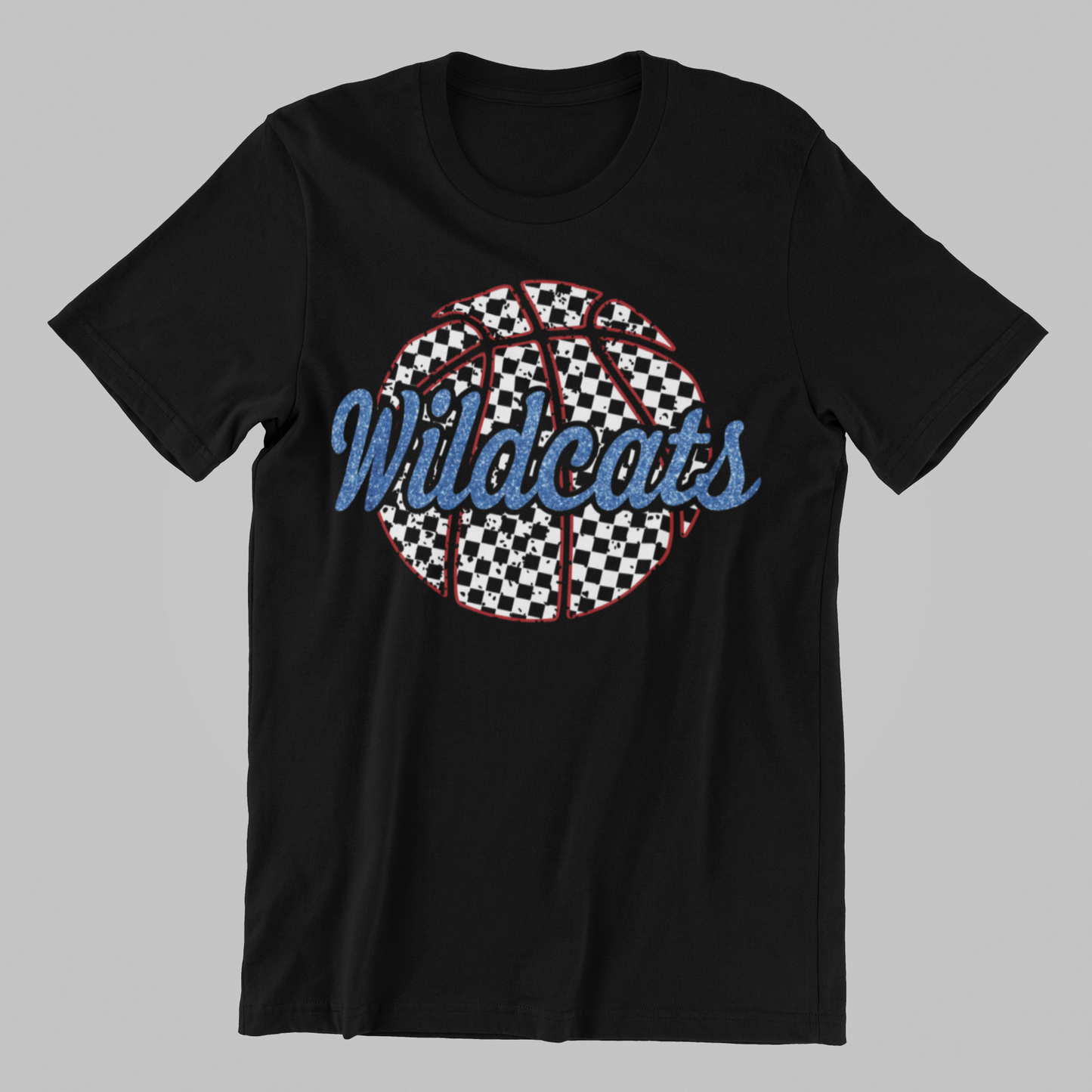 GLITTER BASKETBALL WILDCATS TEE