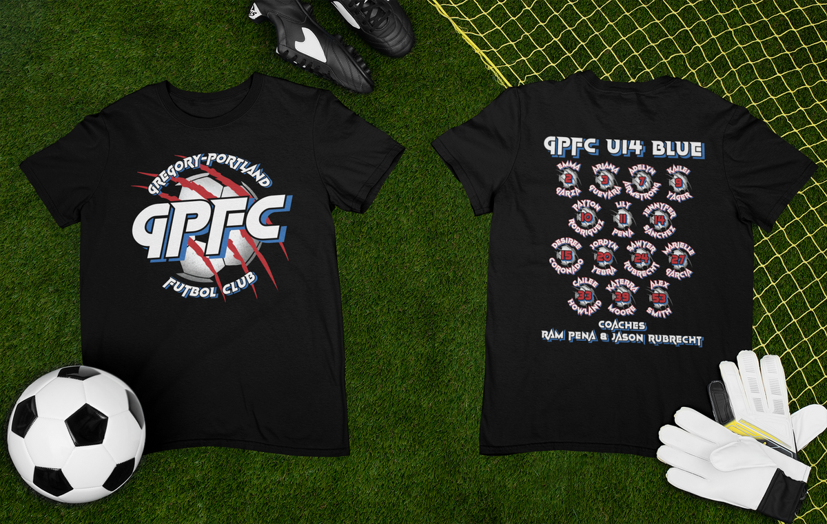 GPFC U14 BLUE GIRLS FAN TEES