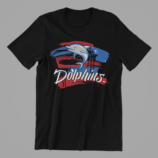 DOLPHINS PAINT TEE