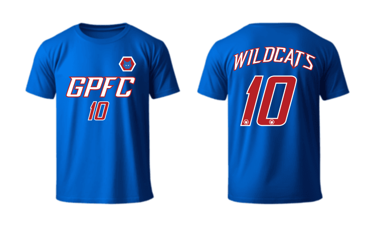 U11B Blue Wildcats Boy Soccer BLUE Jersey