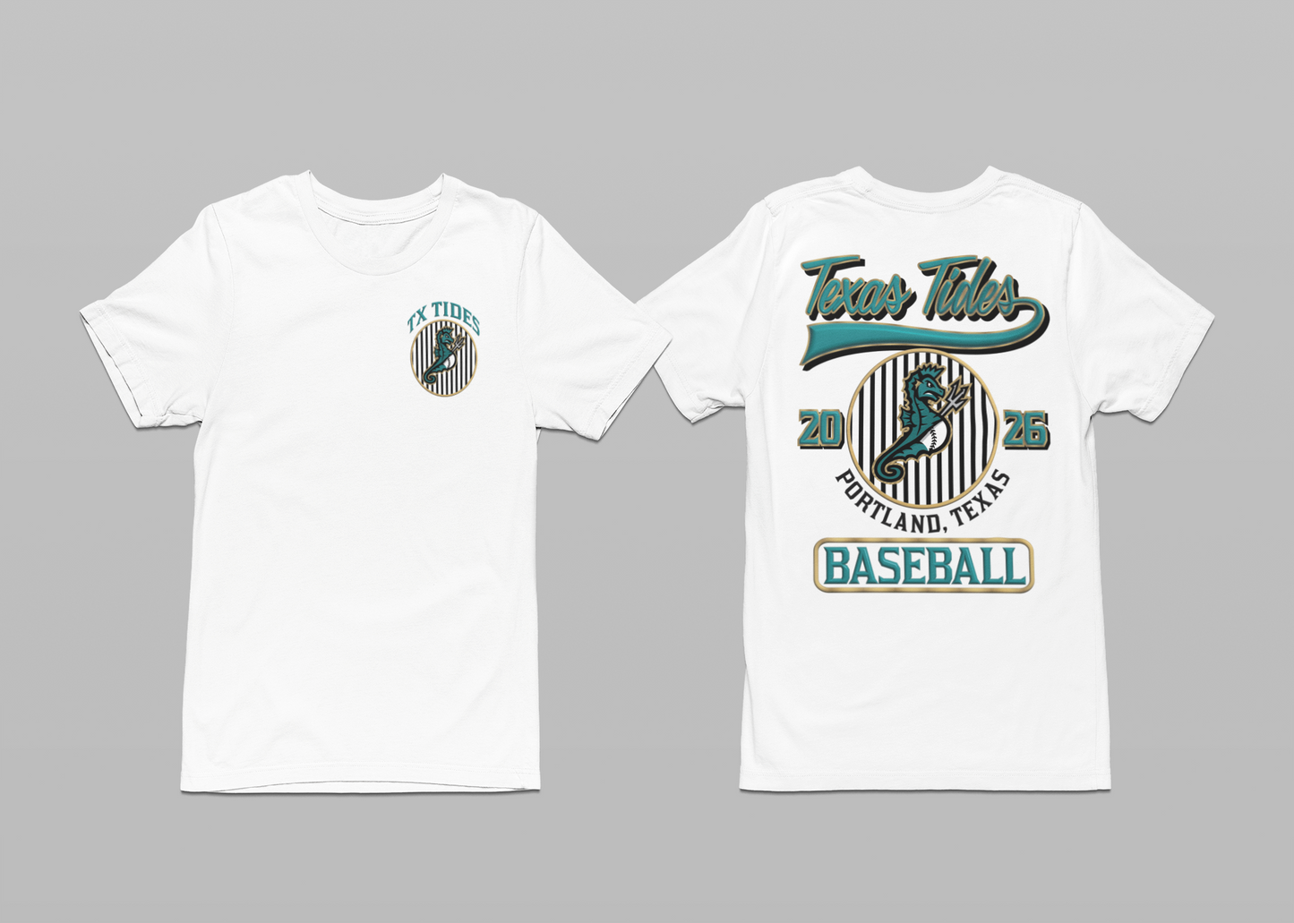 TX TIDES STRIPED TEE
