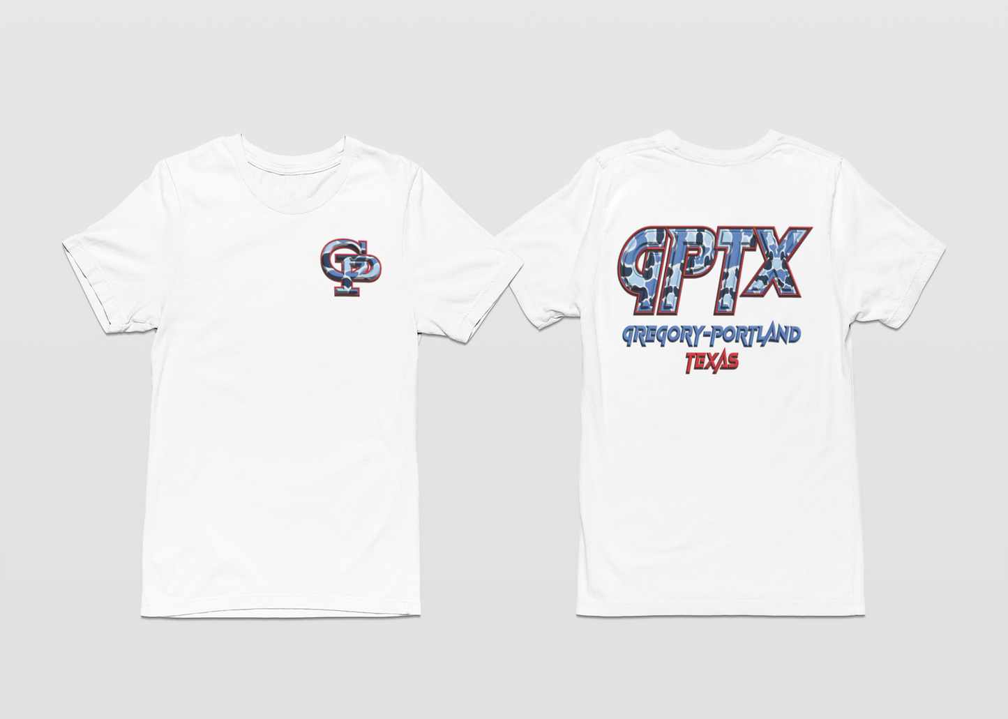 RED & BLUE CAMO GPTX TEE