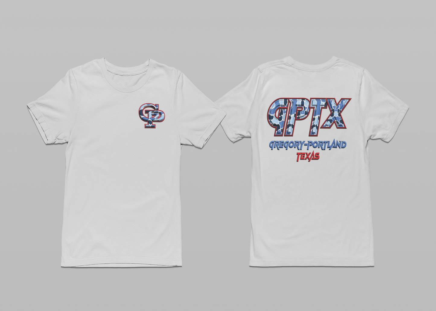 RED & BLUE CAMO GPTX TEE