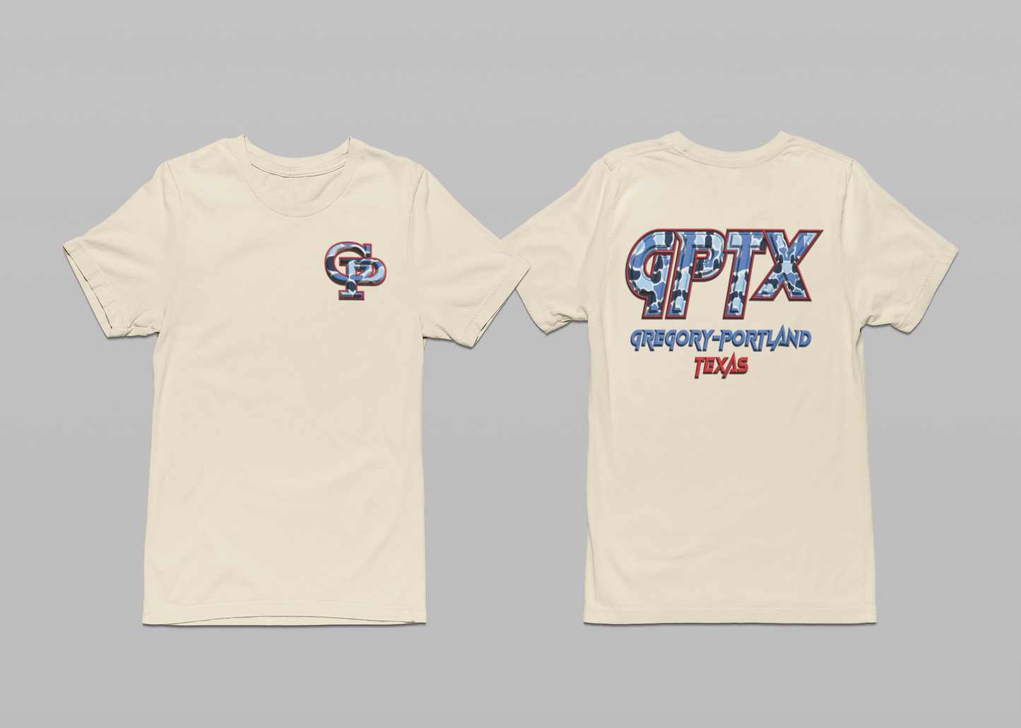 RED & BLUE CAMO GPTX TEE