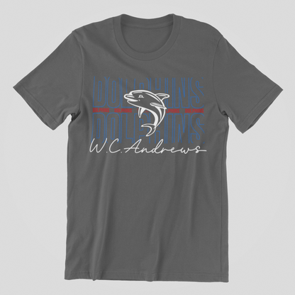 YOUTH GIRLY DOLPHINS TEE