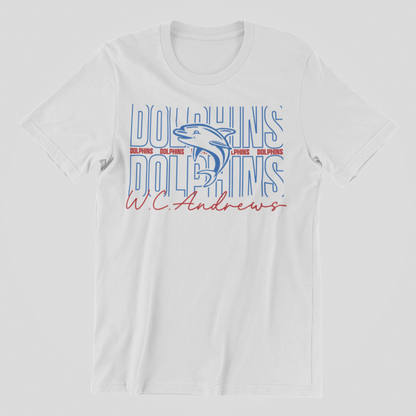 YOUTH GIRLY DOLPHINS TEE