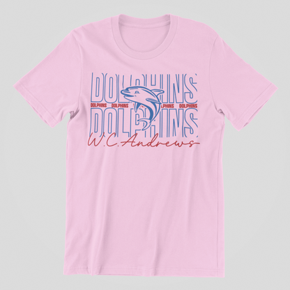 YOUTH GIRLY DOLPHINS TEE
