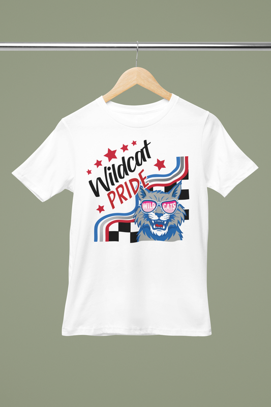 YOUTH RETRO WILDCAT RED TEE