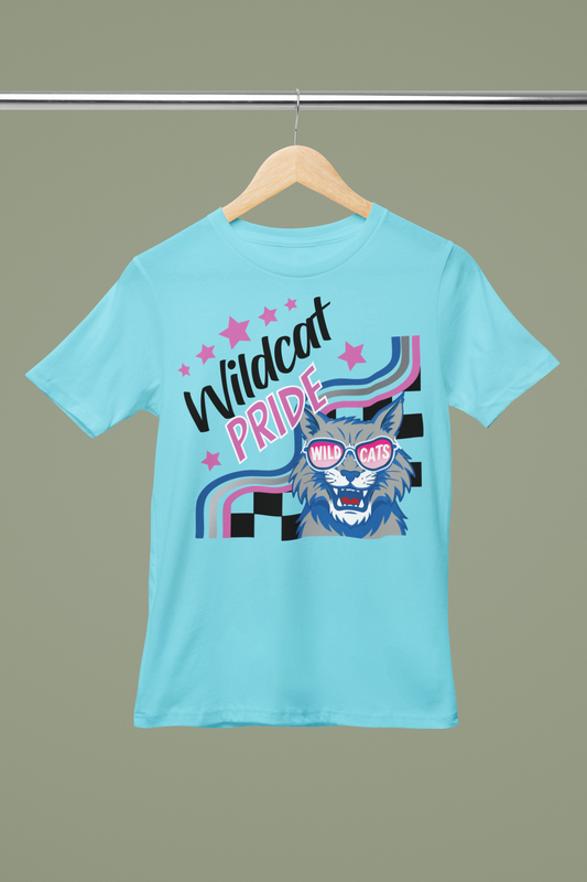 RETRO WILDCAT PINK TEE
