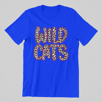 CHEETAH WILDCATS (RED OUTLINE) TEE