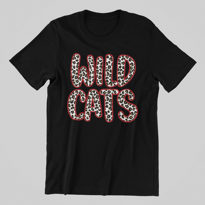 CHEETAH WILDCATS (RED OUTLINE) TEE