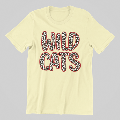 CHEETAH WILDCATS (RED OUTLINE) TEE