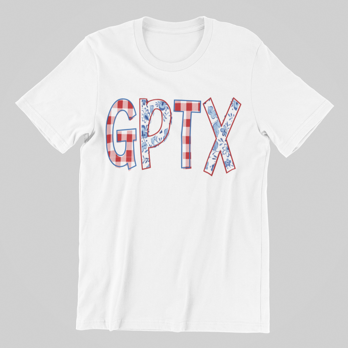 PLAID AND FLORAL GPTX TEE