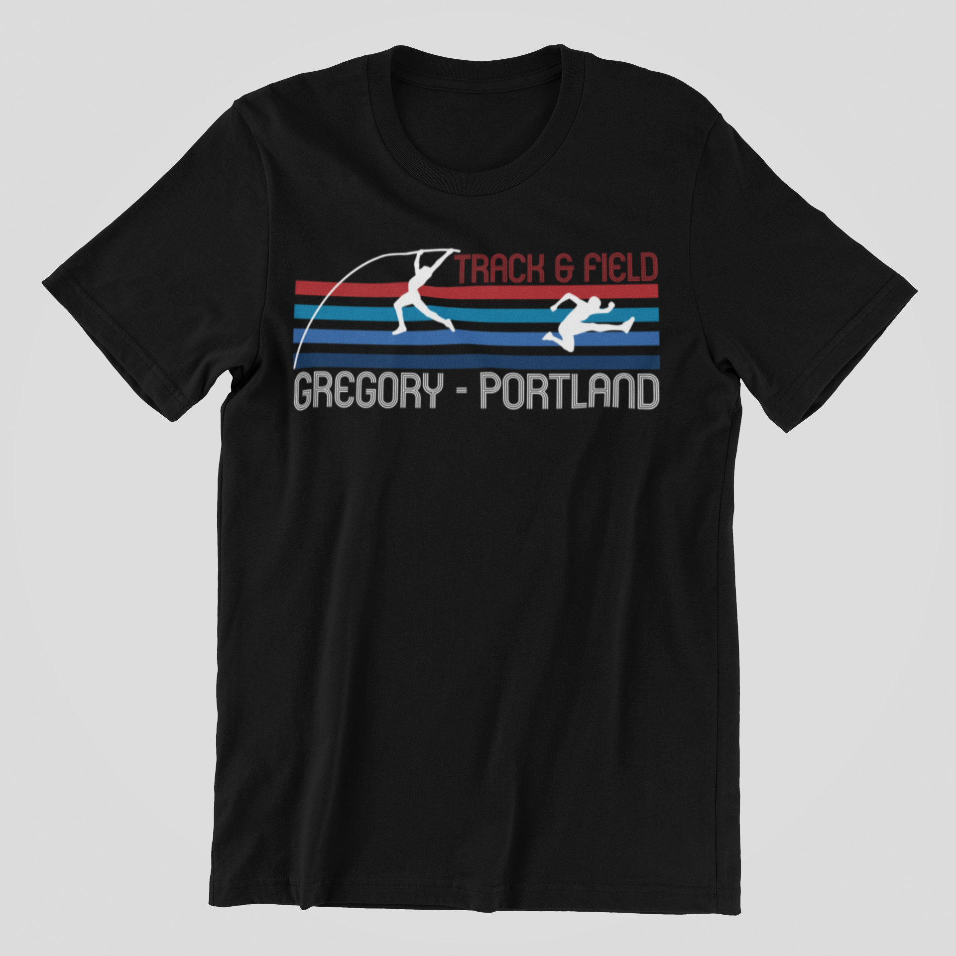 TRACK & FIELD STRIPED TEE – G-P FANATICS
