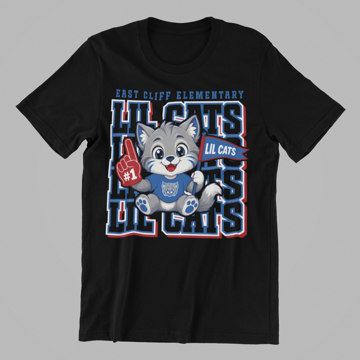 CUTE LIL CATS MASCOT TEE