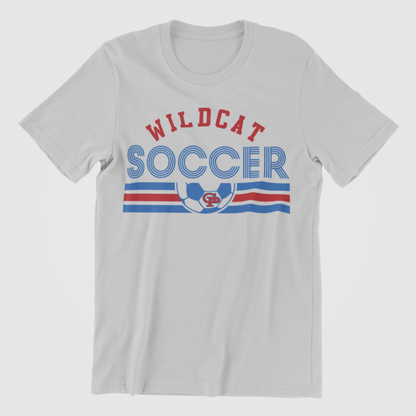 CURVED WILDCAT SOCCER TEE
