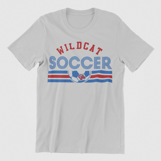 CURVED WILDCAT SOCCER TEE