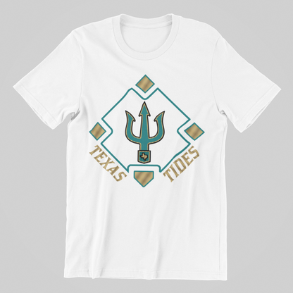 TX TIDES DIAMOND TRIDENT TEE