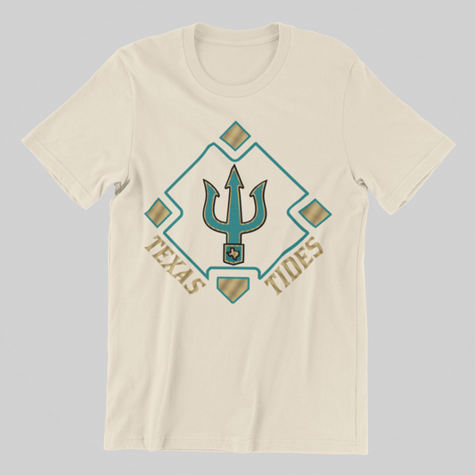 TX TIDES DIAMOND TRIDENT TEE