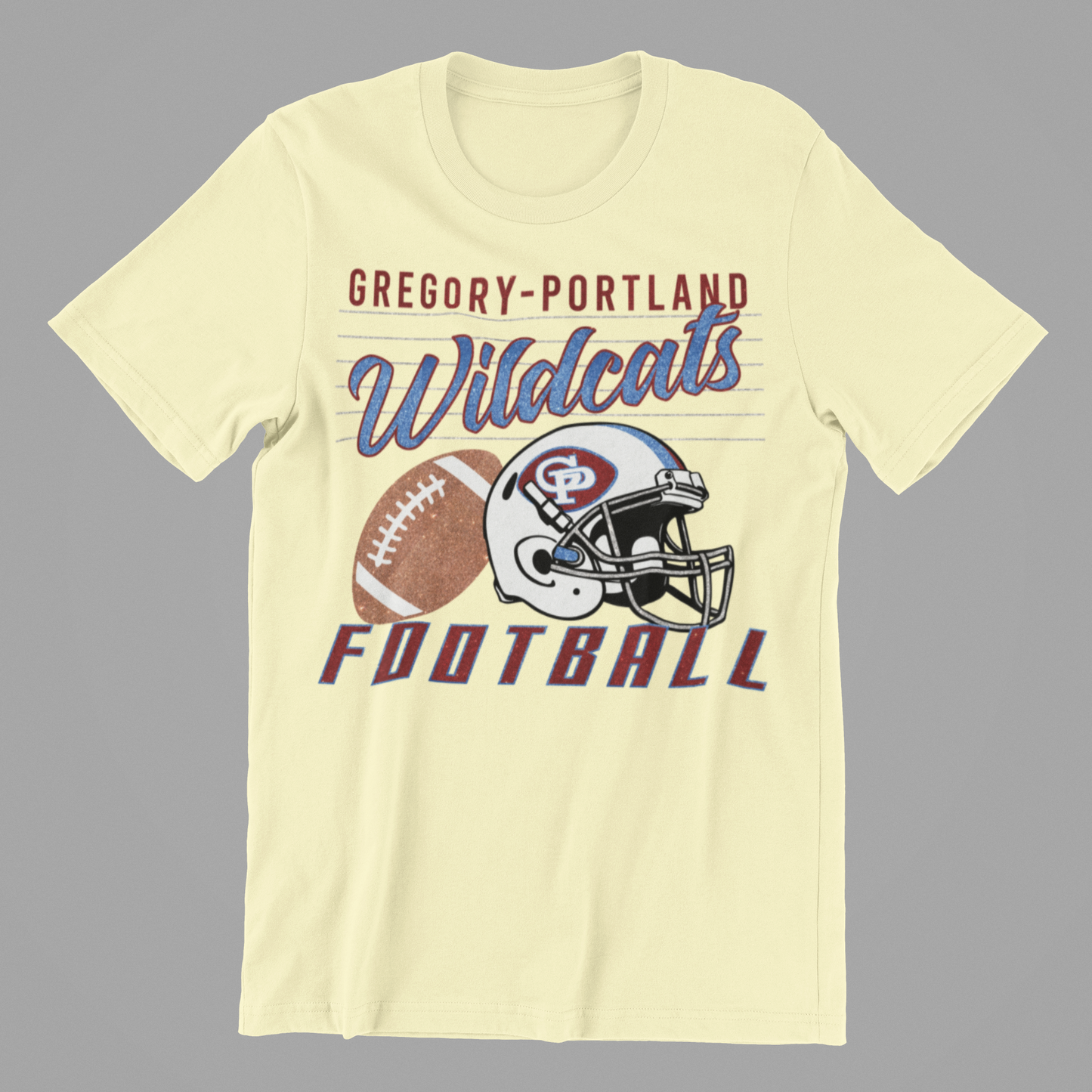 GLITTER FOOTBALL TEE