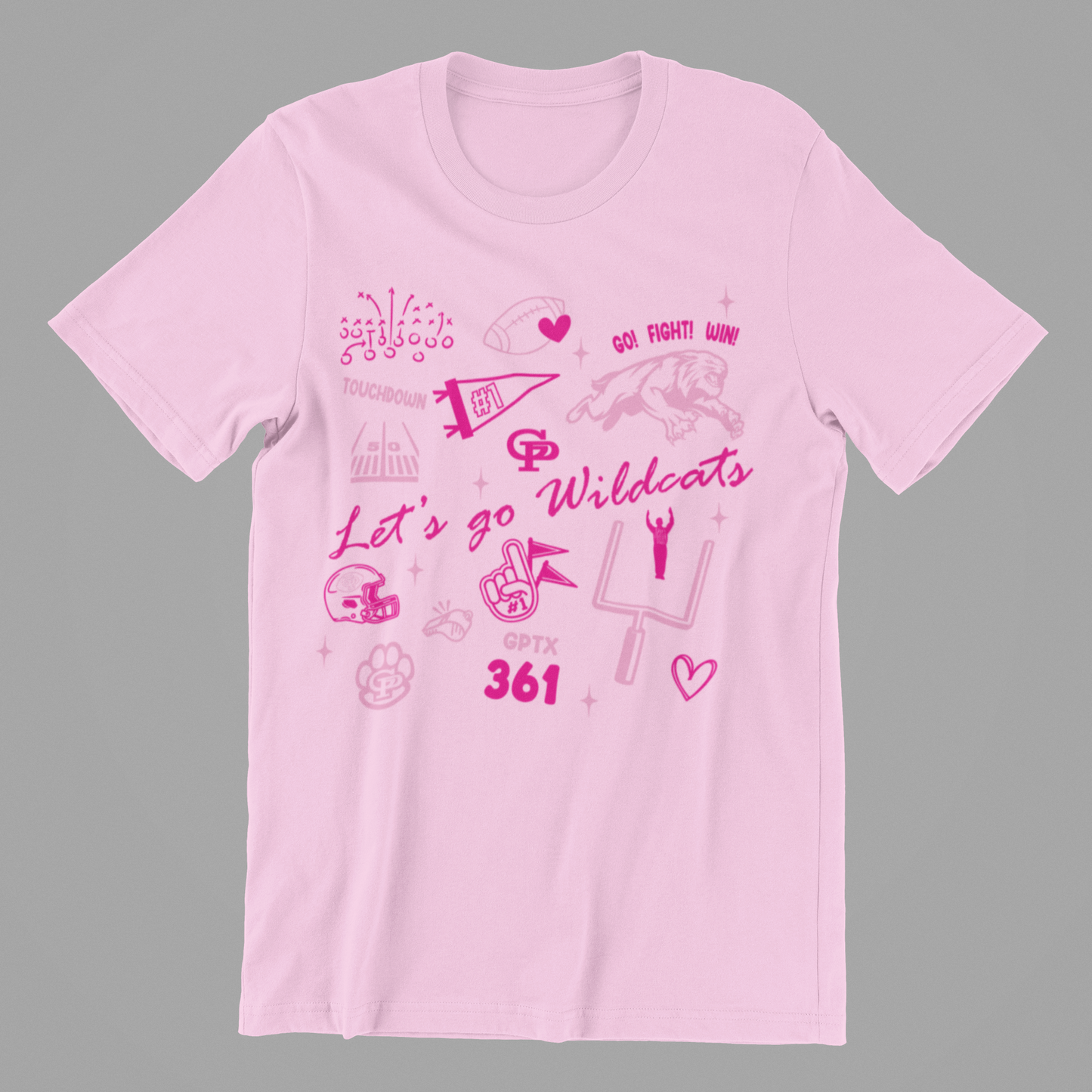 PINK OUT GP COLLAGE TEE