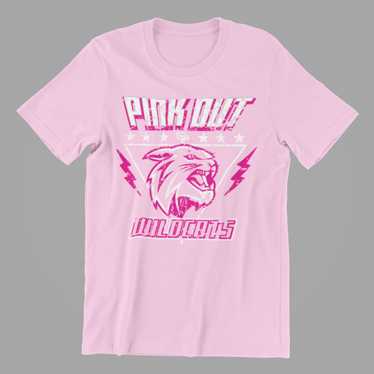 RETRO WILDCATS PINK OUT TEE