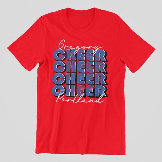 YOUTH GREGORY-PORTLAND CHEER TEE