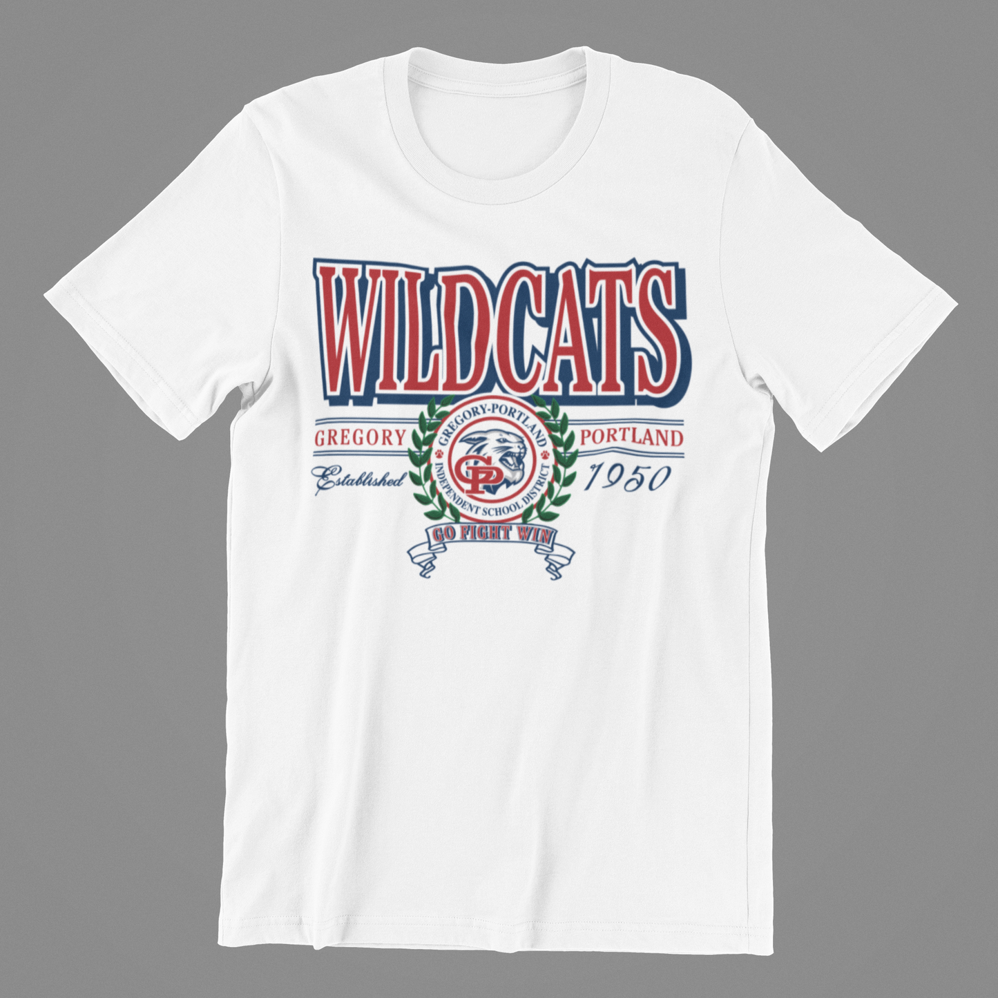 GO FIGHT WIN WREATH TEE