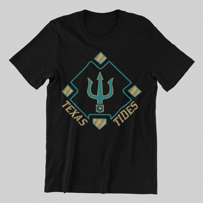 TX TIDES DIAMOND TRIDENT TEE