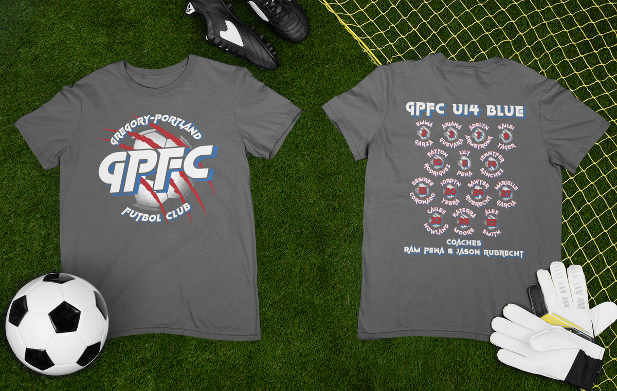 GPFC U14 BLUE GIRLS FAN TEES
