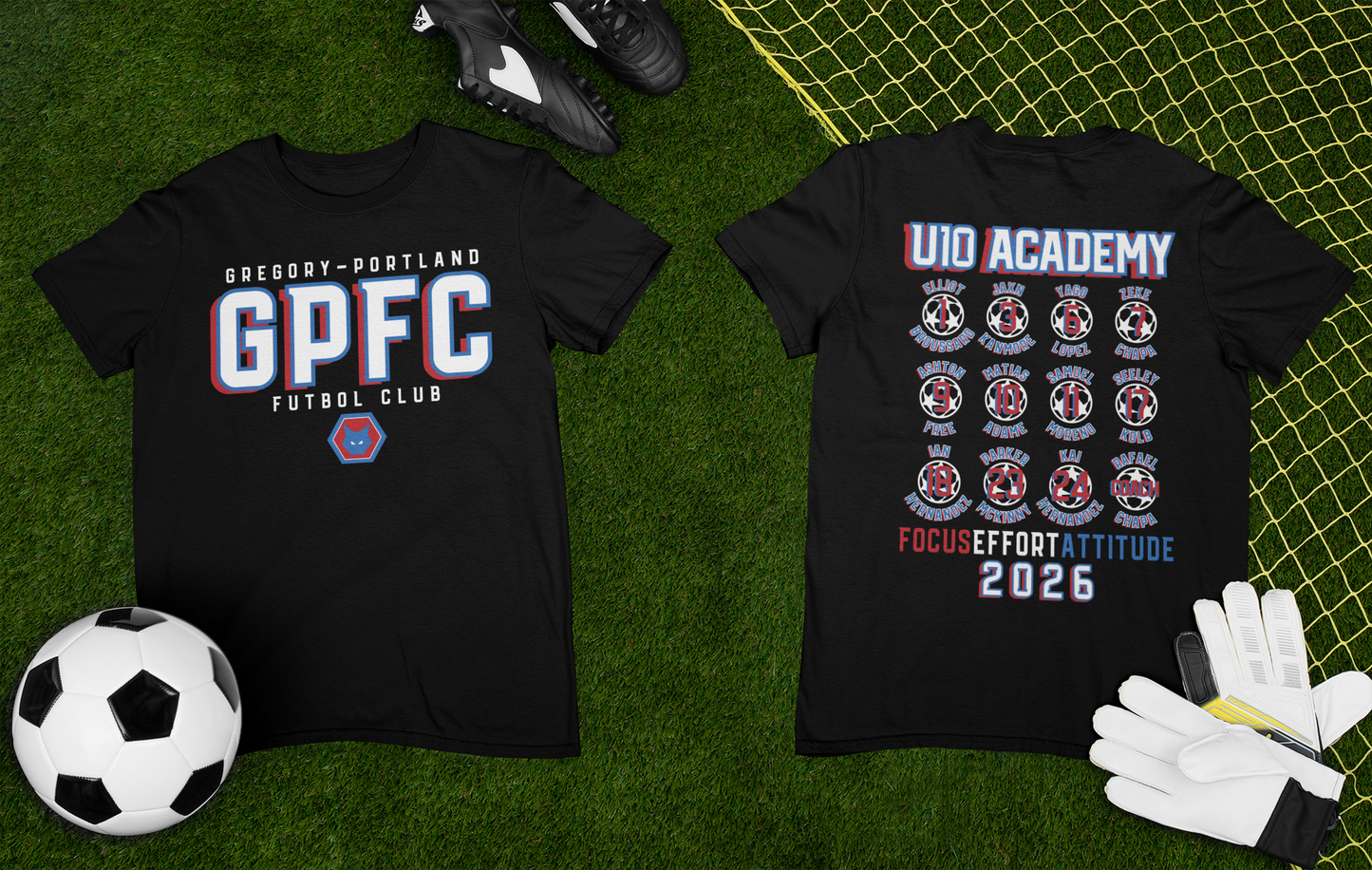 U10 GPFC BOYS ACADEMY FAN TEES