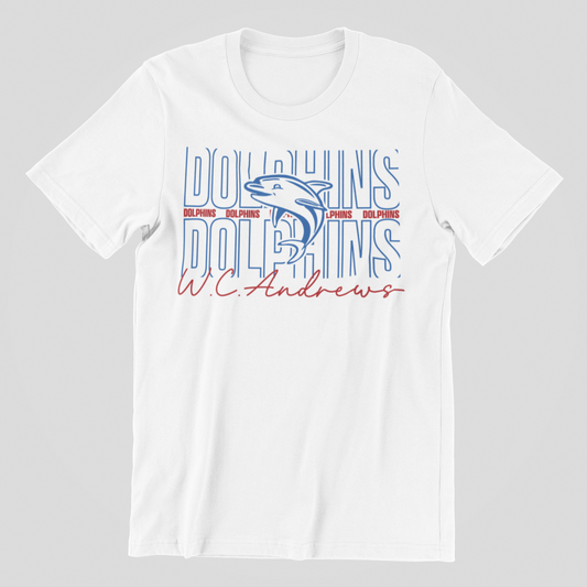 YOUTH GIRLY DOLPHINS TEE